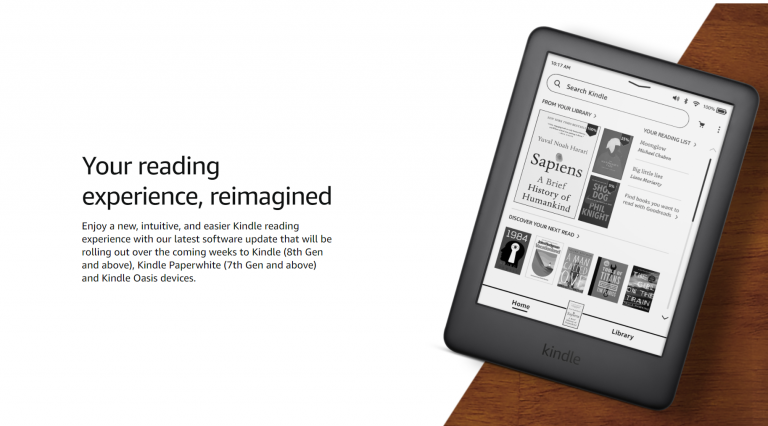 Amazon is updating Kindles to make them easier to navigate