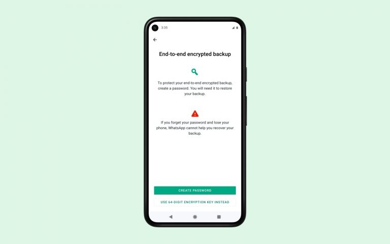 WhatsApp begins rolling out end-to-end encryption for chat backups