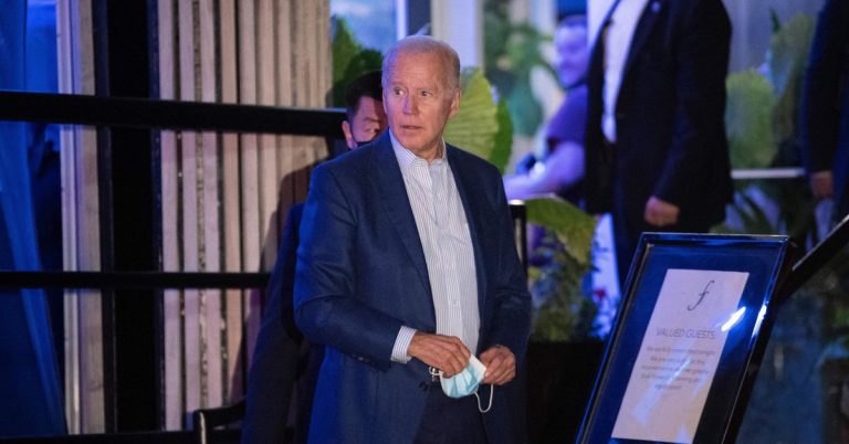 Joe Biden’s Night at Fiola Mare Invites Criticism Over Maskless Exit