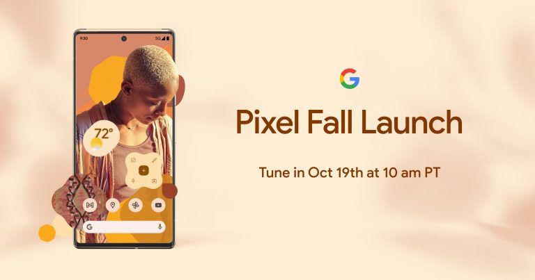 Google will hold its Pixel 6 event on October 19th