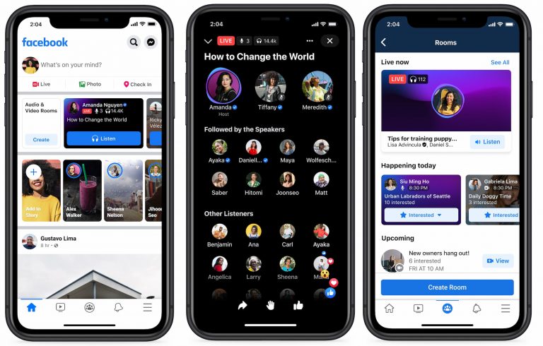 Facebook’s Audio hub for podcasts, live chats and more is now live