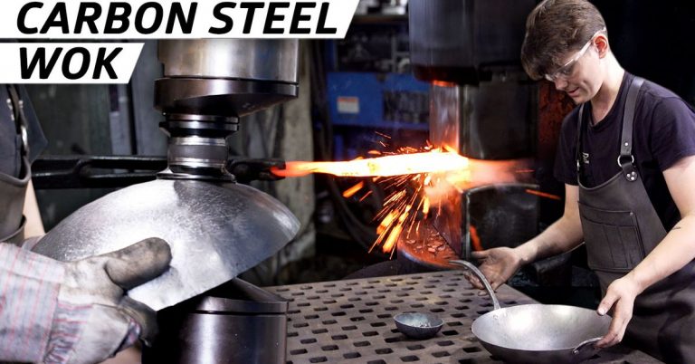 How Carbon Steel Woks Are Forged by Hand 