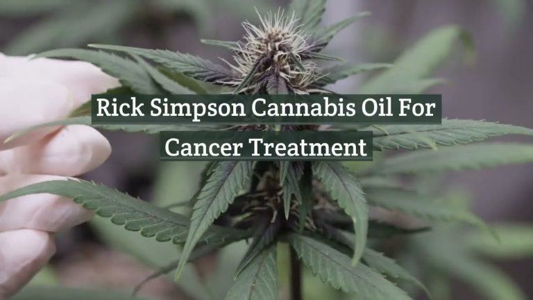 Rick Simpson Cannabis Oil For Cancer Treatment