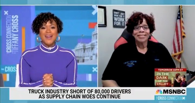 MSNBC Host Attacks ‘Racist’ Trucking Industry ‘Populated by a Lot of White Men’ Who Overwhelmingly Voted for Trump (VIDEO)