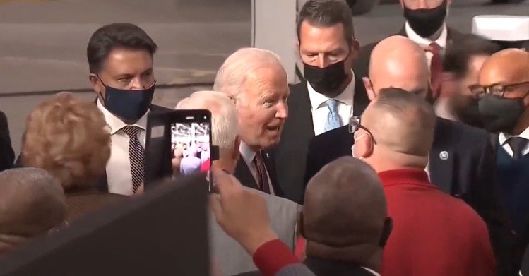 Political Theater: Joe Biden Shakes Hands Maskless, But Puts Mask on For a Selfie (VIDEO)