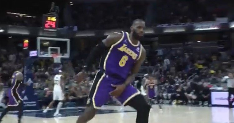 LeBron James Fined $15,000 For ‘Obscene Gesture’ After ‘Big Balls’ Celebration During Lakers-Pacers Game (VIDEO)