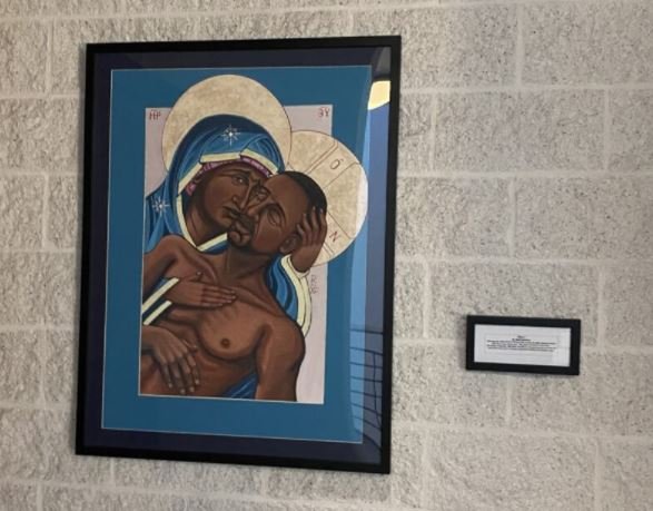 Sacrilegious Painting of George Floyd as Jesus Stolen From Catholic University