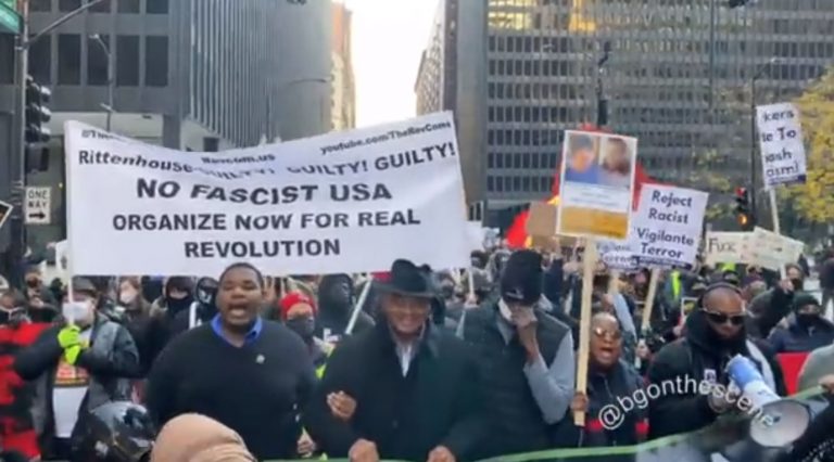 Jesse Jackson Leads Chicago March Against Rittenhouse Verdict – Protesters Chant for Communist Revolution (VIDEO)