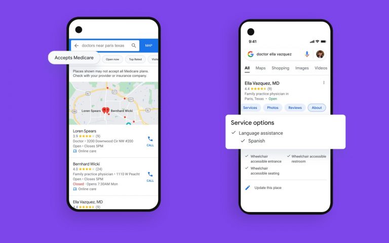 Google Search has new features to help you find a doctor