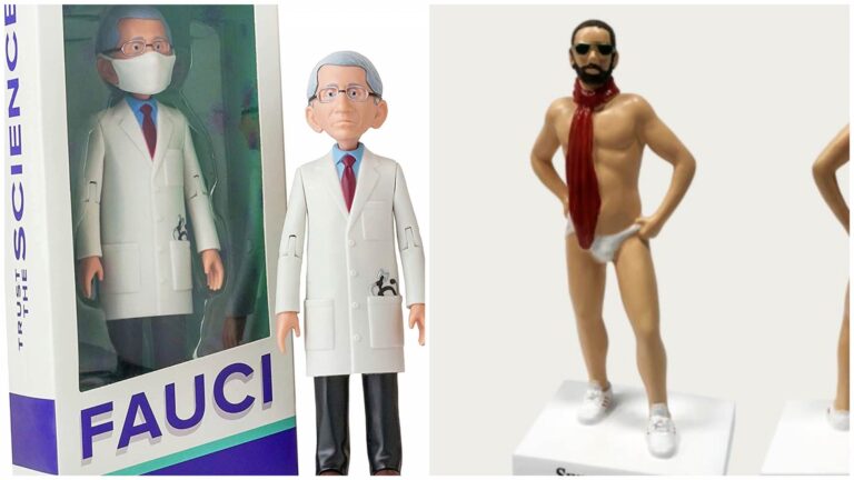 BATTLE OF THE DOLLS – We Recommend Hunter On-The-Go Figurine vs. Fauci Torture Doll Any Day