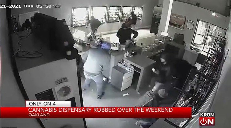 Gang of Armed ‘Smash-and-Grab’ Thieves Steal $5 Million Worth of Products From Bay Area Cannabis Shops (VIDEO)