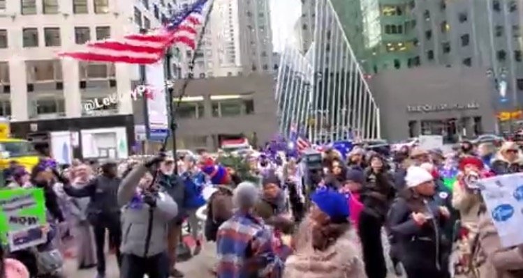 “Let’s Go Brandon!” – Hundreds Take to the Streets of New York City to Protest Vaccine Mandates (VIDEO)