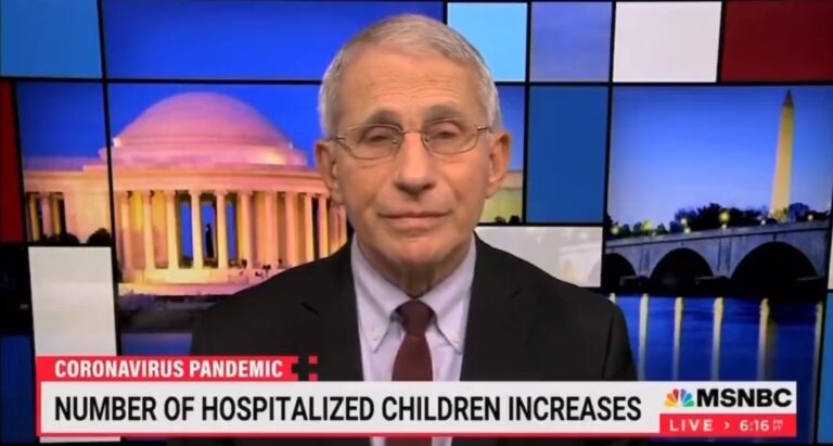“If you Look at the Children That Are Hospitalized, Many of Them are Hospitalized WITH Covid, as Opposed to BECAUSE of Covid” (VIDEO)