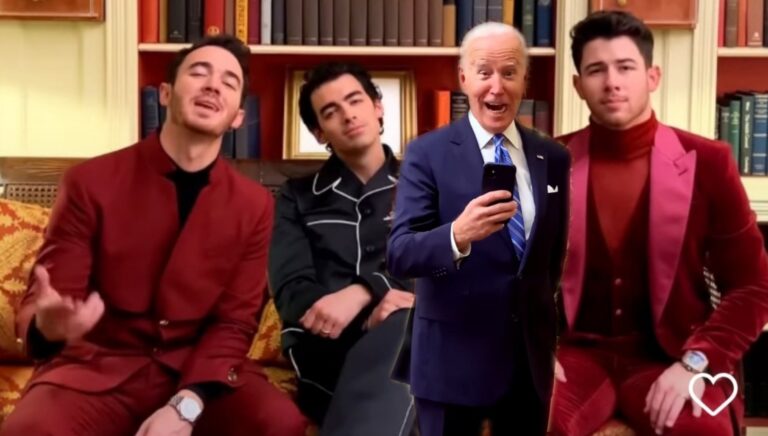 Biden Teams Up With Jonas Brothers to Shamelessly Peddle Vaccines in Bizarre Propaganda Video