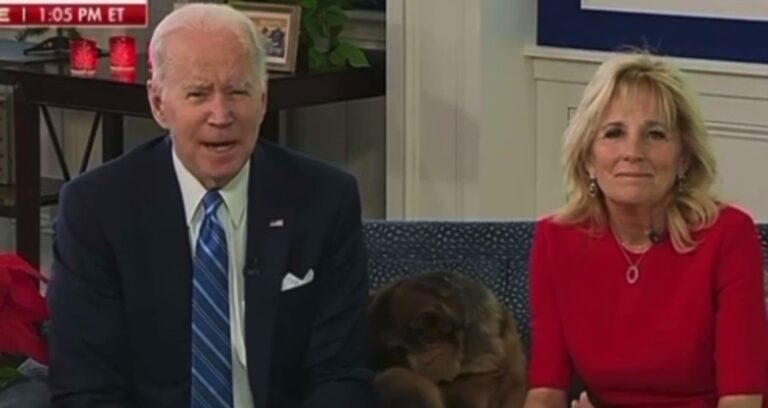 Figures. Biden’s New Dog Starts Licking Its Balls During Christmas Massage to Troops (VIDEO)