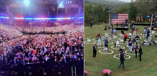 Can’t Make This Up… Fake News Newsweek Mocks Trump for Having 200 Tickets Left Unsold in Arena That Holds 21,000 — But Say NOTHING About Joe Biden’s 20 Circle Crowds