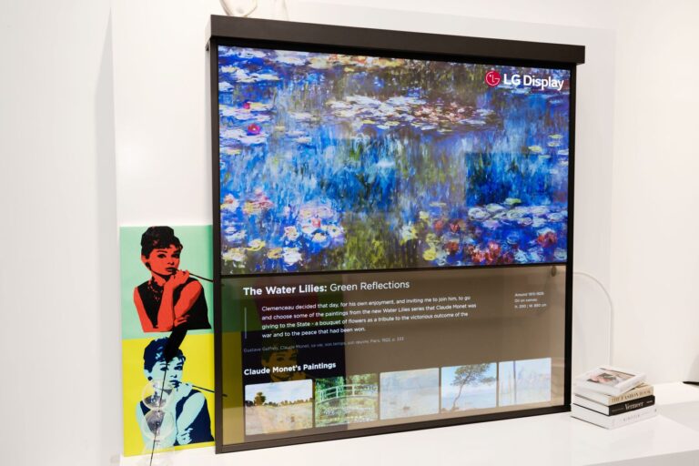 LG Display’s latest transparent ‘shelf’ OLED can display or augment artworks