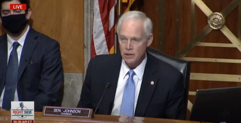 Senator Ron Johnson Says Many Americans Died From Covid Because Fauci ‘Sabotaged Early Treatment Using Cheap, Available, Generic Drugs’