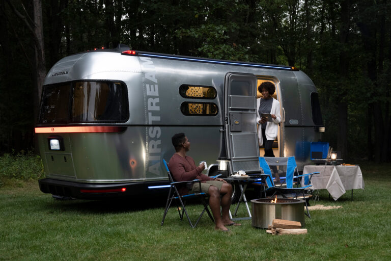 Airstream’s concept electric camping trailer propels itself
