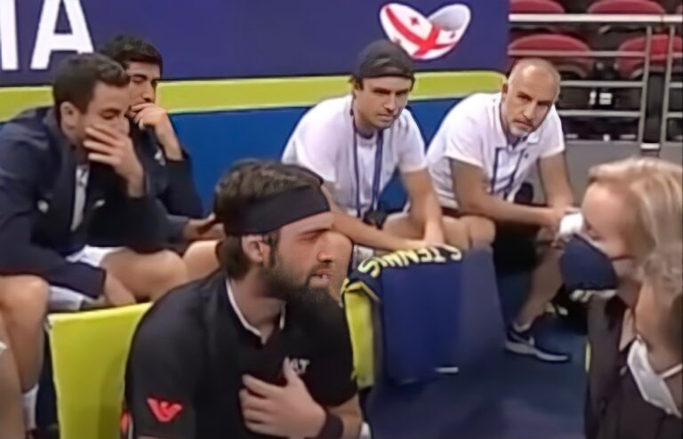 “Every Shot, I Can’t Breathe” – Fully Vaccinated Tennis Star Nikoloz Basilashivili Drops Out of Sydney Cup Due to Breathing Difficulties (MUST-SEE VIDEO)