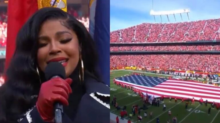 KC Stadium Loudly Sings National Anthem After Artist Has Microphone Issues (VIDEO)