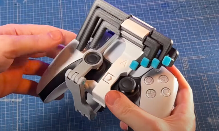 3D-printed DualSense attachment lets you play PS5 with one hand