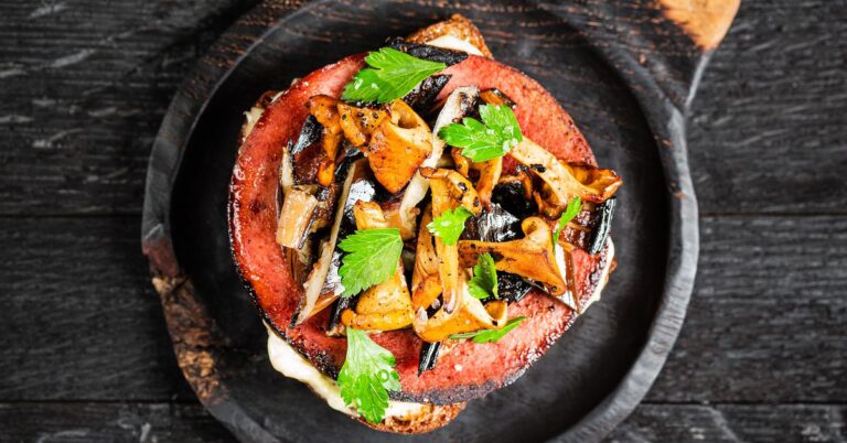 Recipe: Eggplant, Bologna, and Mushroom Burnt Toast