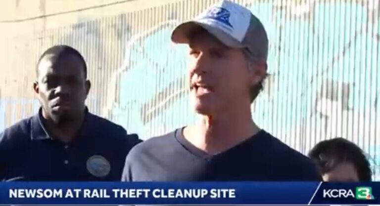 CA Governor Newsom Apologizes For Saying “Gangs” When Discussing Organized Criminal Gangs Looting Trains (VIDEO)