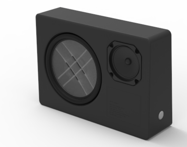 This portable Bluetooth speaker is powered by light