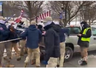 The Mysterious Khaki-Clad Federal Patriot Front Is Back — This Time They’re Protesting in Chicago