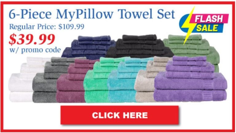 MyPillow’s Towel Set And Individual Towels (Up To 63% Off)