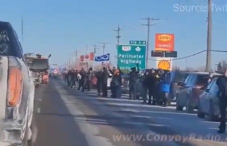Canadian Freedom Convoy 2022 Is Now the Longest Truck Convoy on Record at 43 Miles Long! TENS OF THOUSANDS Line Highways to See History — MUST SEE VIDEOS