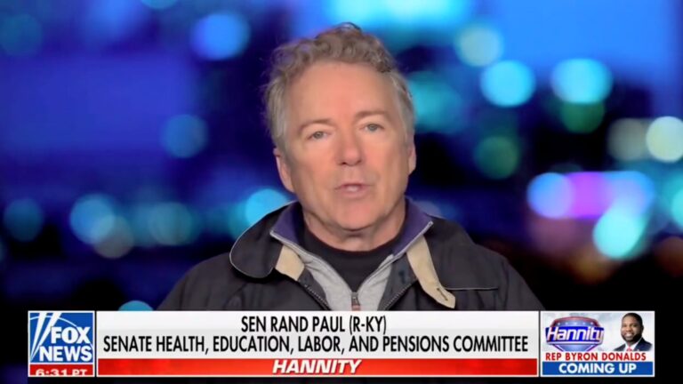 Rand Paul Attacks Mask Mandates, Argues They Are About Submission