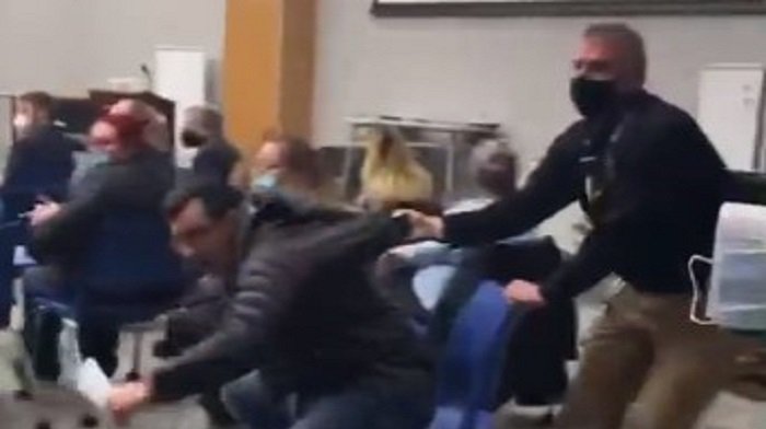 Video: Father Forcibly Thrown Out Of School Board Meeting For Not Wearing Mask – Board Members Were Caught Doing The Same Days Earlier