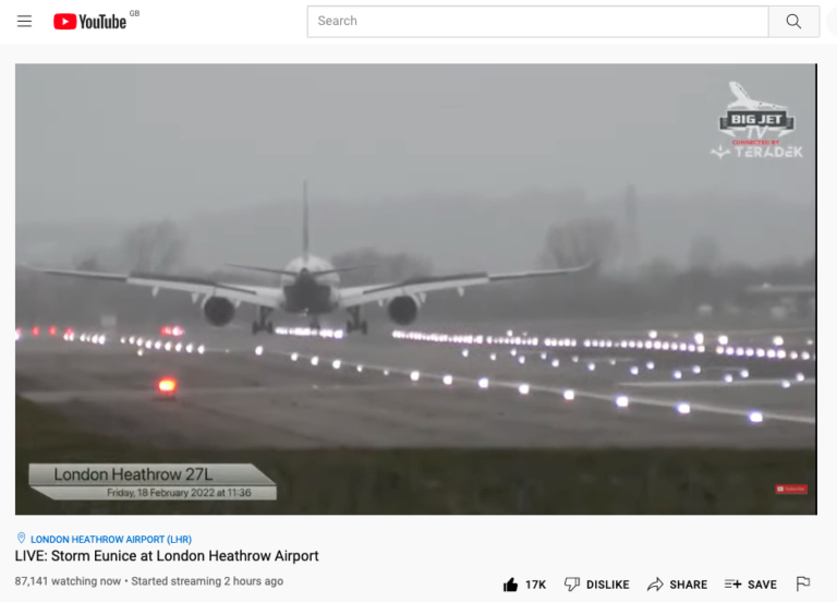 This livestream of planes landing in a storm has derailed our day