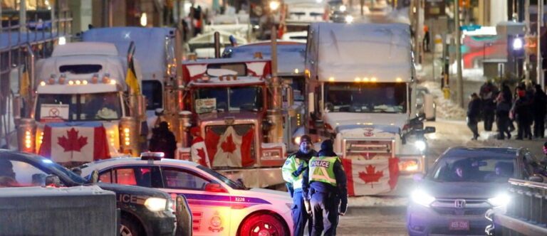 Just In: Canadian Judge Issues Temporary Injunction Against HONKING As Trucker Convoy Continues to Protest