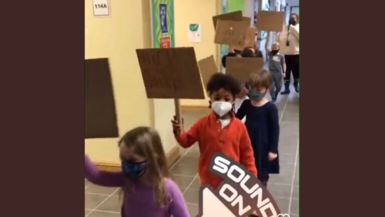 DC School Makes Masked Kindergarten Students March With BLM Signs While Chanting Black Lives Matter (VIDEO)