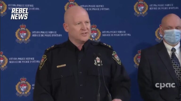 “I Commend them For Their Actions”: Ottawa Police Chief Claims Officers Used “Lawful and Safe Tactics” Yesterday When They Beat Protesters With Clubs, Fired Pepper Spray, and Trampled an Elderly Woman With a Horse