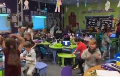 Children in Las Vegas JUMP FROM THEIR SEATS and CHEER after They Find Out Democrat Mask Mandates were Lifted (VIDEO)