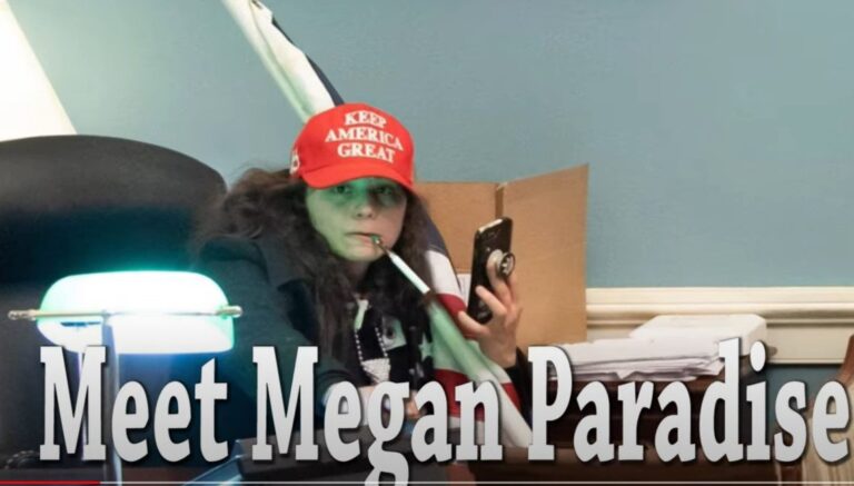ANOTHER J-6 INFILTRATOR? Megan Paradise, the Ray Epps Female Clone, Caught on Megaphone Directing Trump Supporters to US Capitol, Broke into Lawmaker’s Office, Filmed the Room, Has Not Been Arrested