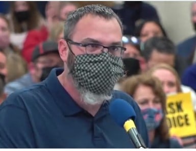 VIDEO: Illinois Father Weeps with Rage at School Board Meeting Over Mask Mandates that Ruined His Daughter’s Development