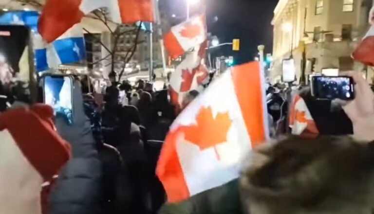 Ottawa Police Shoot Rubber Bullets and Tear Gas on Peaceful Freedom Protesters
