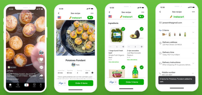 Instacart lets you buy ingredients from TikTok recipes with a few taps