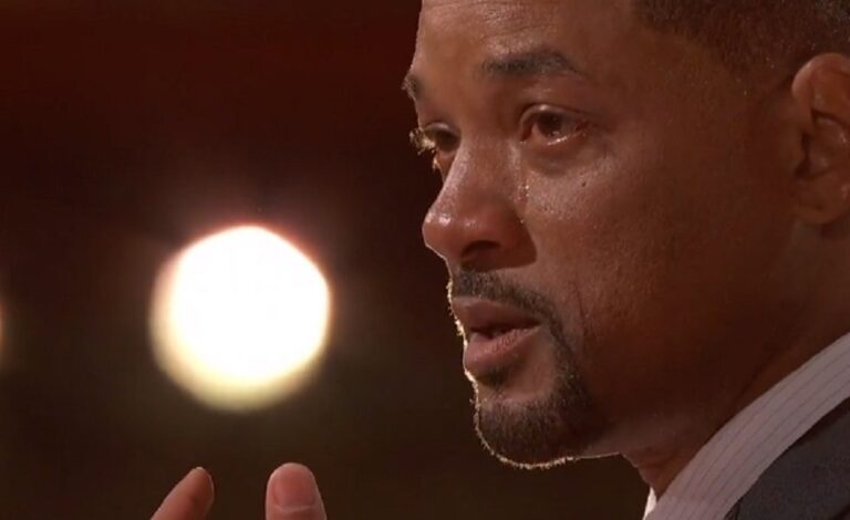 Will Smith Wins Best Actor Award and Cries After Slapping Chris Rock On Oscar Stage