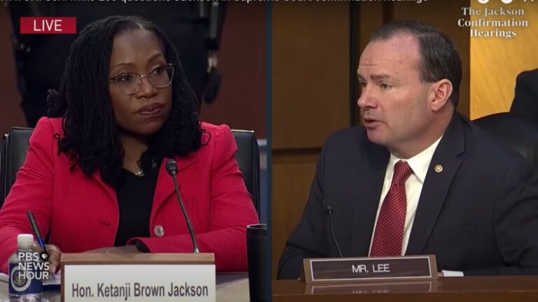 Mike Lee: ‘Concerns Me’ That Judge Jackson Didn’t Clearly Answer Court-Packing Question