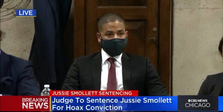 BREAKING: Hate Hoaxer Jussie Smollett Sentenced to 150 Days in Jail, 30 Months Probation, $25,000 Fine