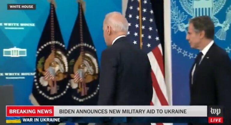 Joe Biden Refuses to Answer Questions After Announcing an Additional $800 Million in Military Aid to Ukraine (VIDEO)