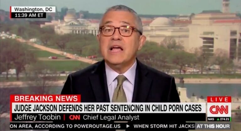 CNN’s Jeffrey ‘Zoomin’ Toobin Defends White House’s Narrative on Ketanji Brown Jackson’s Sentencing Guidelines For Child Porn Cases (VIDEO)