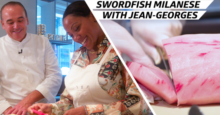 How Chef Jean-Georges Developed a Brand New Swordfish Dish
