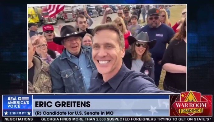 Missouri Senate Candidate Eric Greitens Rides with People’s Convoy During Missouri Stretch (VIDEO)